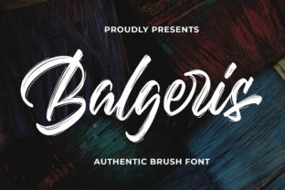 Balgeris: The Authentic Brush-Stroke Typeface for Designers