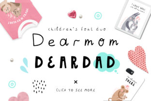 Dearmom and Deardad: Handmade Fonts and Sweet Animal Art