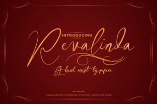 Discover Revalinda: A Feminine Handwritten Font