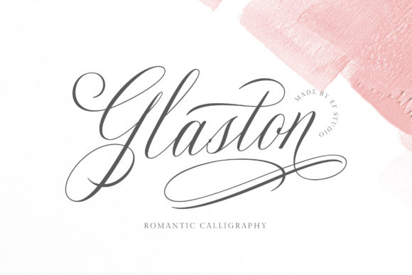 Glaston: A Romantic Display Typeface with Bold Swashes