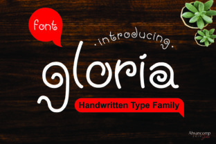 Gloria: A Playful Handwritten Typeface for Designers