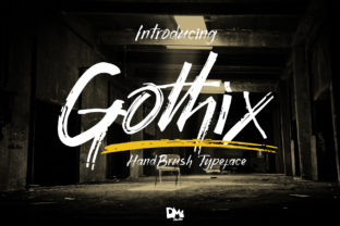 Gothix — The Handbrush Typeface That Brings Texture Back to Design