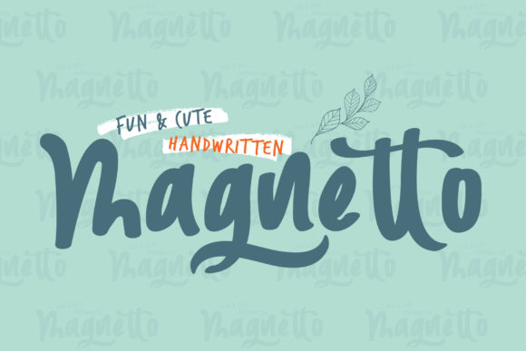 Magnetto: A Handwritten Typeface With Playful Personality