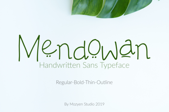 Mendowan Family: The Handwritten Font That Brings Warmth and Character to Every Project