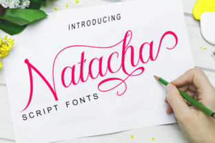 Natacha: A Romantic Modern Calligraphy Typeface
