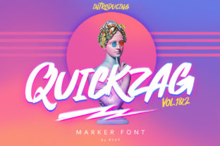 Quickzag: Hand-Drawn Marker Font with Energy and Charm