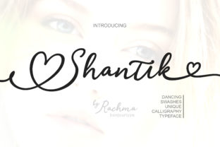 Shantik: A Graceful Script Typeface With Swash Details
