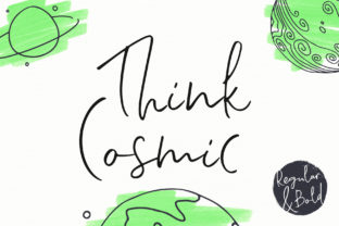 Think Cosmic: A Playful Handwritten Typeface That Brings Personality to Every Project