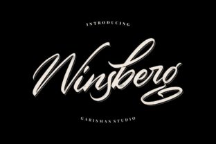 Winsberg: The Handwritten Font with Bold Swashes