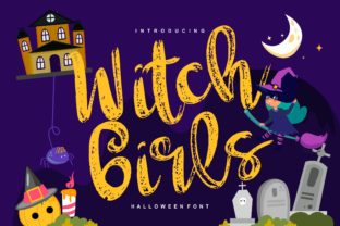 Witch Girls: The Handwritten Halloween Typeface That Casts a Friendly Spell